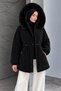 Short Nova Jacket with Waist Tunnel TSD260361 Black - 3
