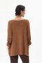 Women's Italian /Written/Oversized Knit Sweater with Leopard Print Necklace and Rhinestones, Sizes 40–46 - 5