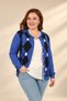 Women's Diamond Patterned, Button-Front, Plus-Size Viscose Knit Cardigan