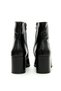 Genuine Patent Leather Black Women's Heeled Boots - ZB151 - 4