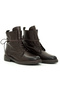 Genuine Leather Brown Women's Boots with Laces - B263415 - 2