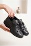 Women's Genuine Leather Sneakers with Elastic Laces and a Comfortable Fit for Everyday Wear - 3