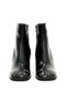 Genuine Patent Leather Black Women's Heeled Boots - ZB151 - 3