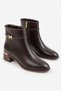 Palou Women's Heeled Boots - Matte Brown Rustic - 2