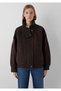 Brown Faux Leather Jacket 1110904-70221 - 3