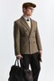 Checked Relaxed-Fit Blazer Jacket - 5