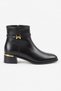 Palou Women's Heeled Boots - Matte Black Rustic