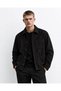 Men's Suede Fabric Button-Front 3-Pocket Lined Transitional Jacket
