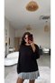 Solid Black Premium Drapey Long-Sleeve Basic - 5