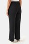30251TS BLACK ELASTIC-WAISTED LOOSE-FIT STRAIGHT-LEG KNITTED PANTS - 4