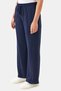 30251TS NAVY BLUE ELASTIC-WAISTED LOOSE-FIT STRAIGHT-LEG KNITTED PANTS - 3