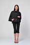 EYYO Cape with Sleeve Tie-Detail - Black-Black - XS/S - 6