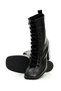 Genuine Leather Black Women's Heeled Zip-Up Boots - ZB155 - 5