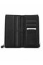 Dual-Slot Arsel Genuine Leather Black Phone Wallet - 2