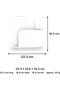 Ribbed Notebook Holder for A5 and A6 Notebooks, Planners, Notepads and Office Desk, White - 3