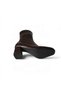 Women's Black and Brown Leather Boots with a Square Toe, 6 cm thick sole, and stretch heel - 4