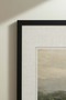 1 VINTAGE PAINTING IN A BLACK WOODEN FRAME - 4