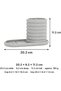 Ribbed Toothbrush Cup with Long Oval Drip Tray and 4-Way Divider, 20.2 x 9.2 cm, Marble - 3