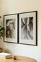 2 VINTAGE PAINTINGS WITH BLACK WOODEN FRAMES, FEATURING SOFT-TOUCH EARTH-TONED FLOWERS - 3