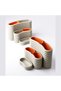 Ribbed Desk Organiser Set of 3 with 2 Removable Inserts, Vanity and Bedside, White - 5