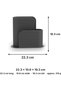 Ribbed Notebook Holder for A5 and A6 Notebooks, Planners, Notepads and Office Desk, Black - 3