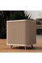 Ribbed Square Planter with Legs, 12.5 cm Opening, Modern Mid-Century Plant Pot for Indoor Plants - 5