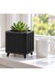 Ribbed Square Planter with Legs, 12.5 cm Opening, Modern Mid-Century Plant Pot for Indoor Plants - 4