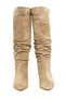 Genuine Suede Mink-Print Women's Short-Heeled Boots - ZC573 - 3