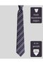 Anthracite Tie with Gray Stripes – 8 cm wide - 4