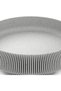 Ribbed Bowl with Hidden Twist-Lock Container, Entryway Desk Vanity Organiser, 20.5 cm, Marble - 2