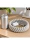 Spiral Ribbed Catchall Bowl, 16 cm Twisted Key Bowl for Entryway, Coins, Desk and Nightstand, Marble - 4