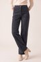 Velvet-Textured Pants with Elastic Waistband, Black