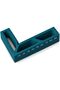 Mini Square Ruler, Pocket Right Angle Square with 10 cm Scale, Woodwork, Models and Drawing, Teal