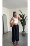 Women's All-Sizes-Fitting, Ruched Waist, Tie-Detail, Drapey Modal-Tensel Fabric Pants