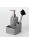 Leonis Brushed Liquid Soap Dispenser, Gray - 3