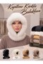 Quilted, Padded, and Fur-Trimmed Balaclava - Women's Winter Hat and Neck Warmer Set - 2