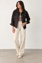 Women's Linen Boyfriend-Cut Relaxed-Fit Jacket - 3