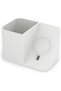 Desk Organiser with Sloped Magnetic Wireless Charger Seat, Office Desk Caddy, Charger Not Included