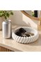 Spiral Ribbed Catchall Bowl, 16 cm Twisted Key Bowl for Entryway, Coins, Desk and Nightstand, White - 2