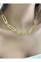 Line-Pattern Asymmetrical Necklace (Steel) - 2