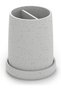 Diagonal Ribbed Toothbrush Holder Cup with Removable Drip Base and 2 Drainage Inserts, Marble