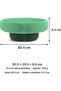 Ribbed Bowl with Hidden Twist-Lock Container, Entryway Desk Vanity Organiser, 20.5 cm, Sage Green - 3