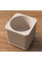 Ribbed Square Planter with Legs, 12.5 cm Opening, Modern Mid-Century Plant Pot for Indoor Plants - 7