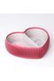 Heart Jewelry Tray with Lid and Divider, Bedside Desk Tray Set, 17.5 cm, Coral - 5