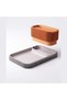Remote Control Holder with Catch-All Tray, Coffee Table and Nightstand Caddy, Terracotta - 5