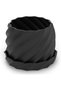 Spiral Plant Pot with Drip Tray, Twisted Spiral Planter with Drainage Holes for Succulents, Black