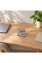 Ribbed Desk Organiser Set of 3 with 2 Removable Inserts, Vanity and Bedside, Greige - 2