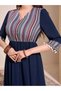 Rochie maxi, mix culori - 4
