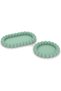 Bubble Tray Set of 2, Round and Oblong Catch-All Trays for Keys, Jewellery and Sunglasses, Sage