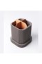 Toothbrush Holder with Drip Tray and Removable Divider, Modern Minimalist Vanity Cup, Matte, Grey - 7